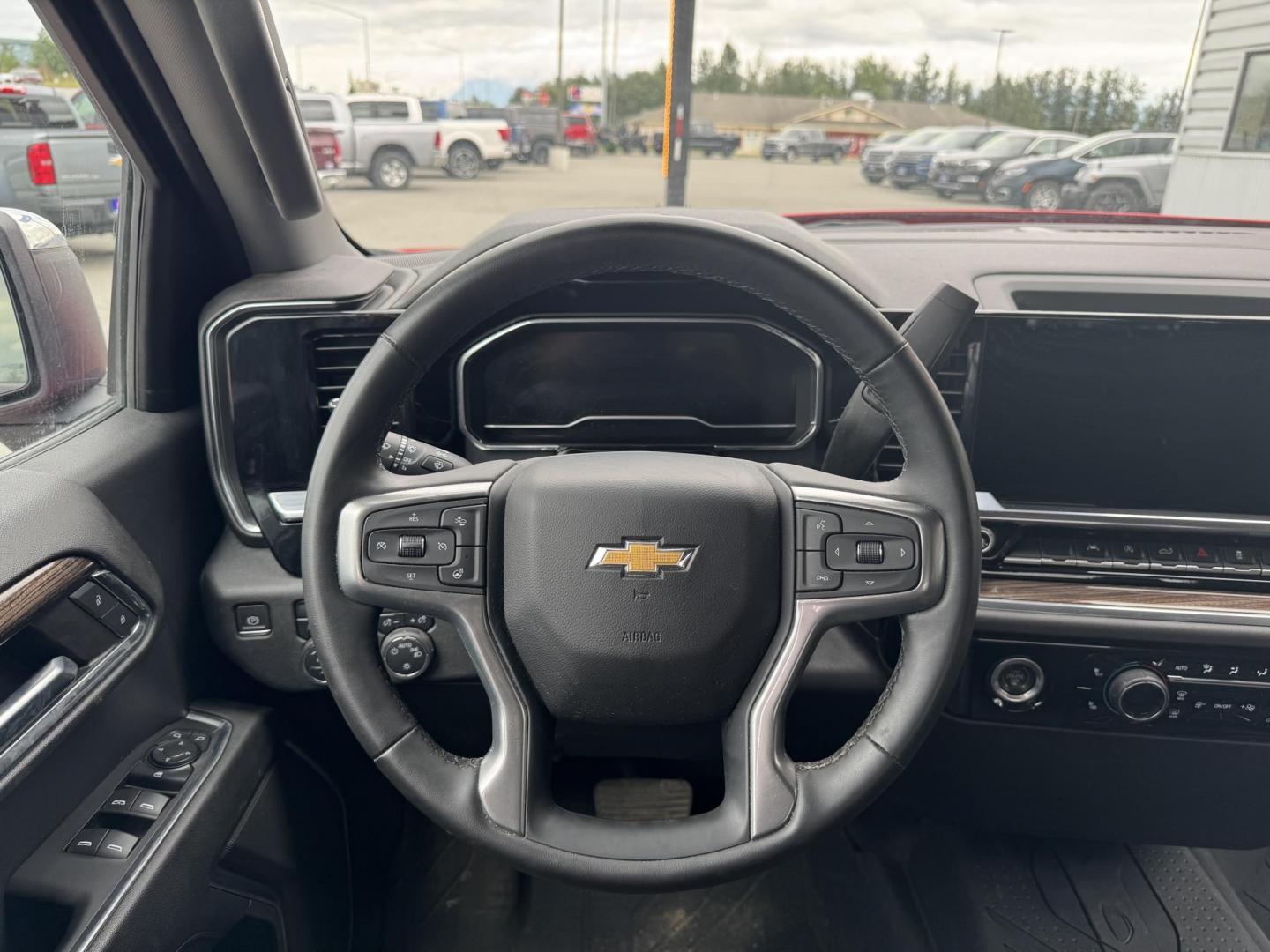 2023 RED Chevrolet Silverado 1500 LT Crew Cab 4WD (1GCUDDED4PZ) with an 5.3L V8 OHV 16V engine, 6A transmission, located at 1960 Industrial Drive, Wasilla, 99654, (907) 274-2277, 61.573475, -149.400146 - Photo#9
