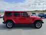 2018 RED Jeep Wrangler JK Unlimited Sahara (1C4HJXEG6JW) with an 3.6L V6 DOHC 24V FFV engine, 6A transmission, located at 1960 Industrial Drive, Wasilla, 99654, (907) 274-2277, 61.573475, -149.400146 - Photo#4