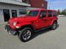 2018 RED Jeep Wrangler JK Unlimited Sahara (1C4HJXEG6JW) with an 3.6L V6 DOHC 24V FFV engine, 6A transmission, located at 1960 Industrial Drive, Wasilla, 99654, (907) 274-2277, 61.573475, -149.400146 - Photo#7