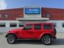 2018 RED Jeep Wrangler JK Unlimited Sahara (1C4HJXEG6JW) with an 3.6L V6 DOHC 24V FFV engine, 6A transmission, located at 1960 Industrial Drive, Wasilla, 99654, (907) 274-2277, 61.573475, -149.400146 - Photo#0