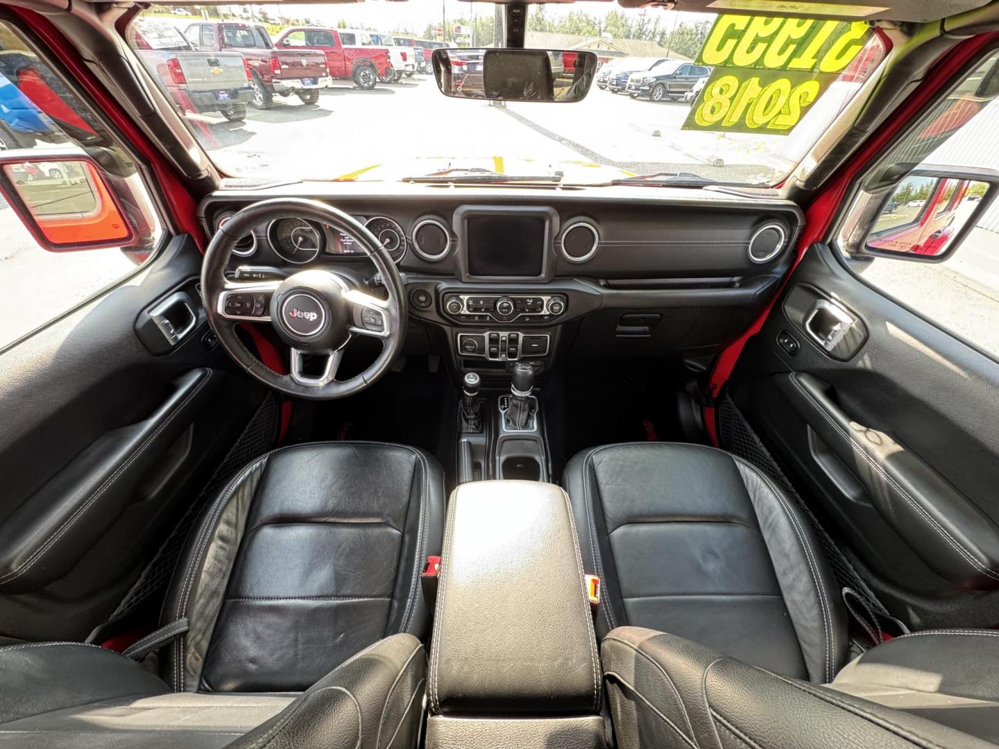 2018 RED Jeep Wrangler JK Unlimited Sahara (1C4HJXEG6JW) with an 3.6L V6 DOHC 24V FFV engine, 6A transmission, located at 1960 Industrial Drive, Wasilla, 99654, (907) 274-2277, 61.573475, -149.400146 - Photo#8