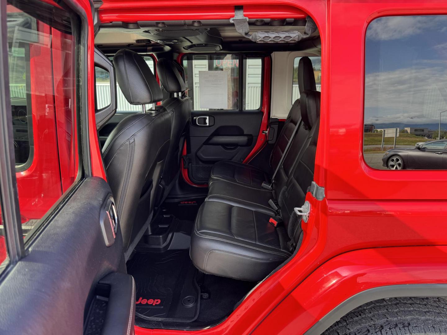 2018 RED Jeep Wrangler JK Unlimited Sahara (1C4HJXEG6JW) with an 3.6L V6 DOHC 24V FFV engine, 6A transmission, located at 1960 Industrial Drive, Wasilla, 99654, (907) 274-2277, 61.573475, -149.400146 - Photo#12