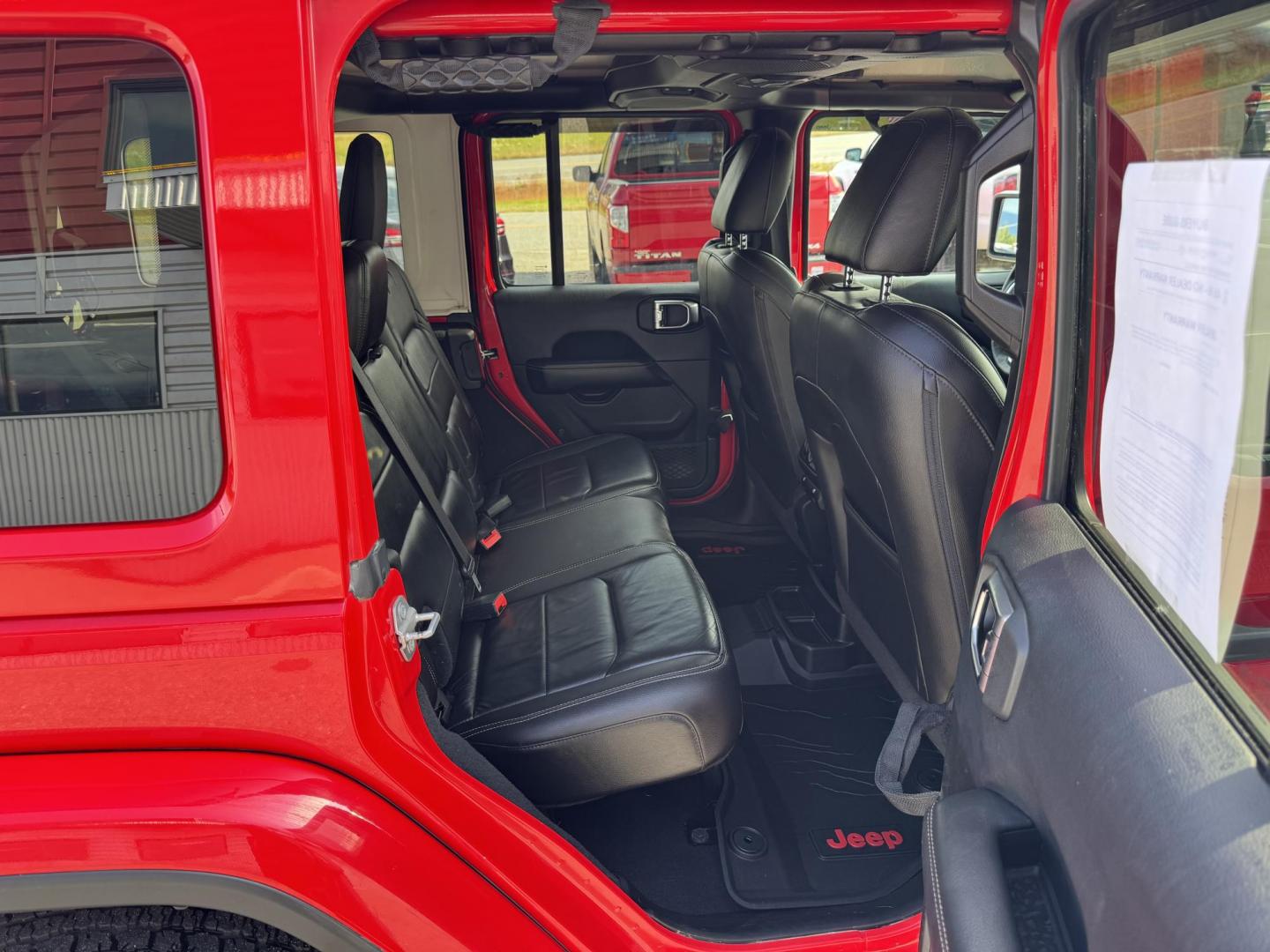 2018 RED Jeep Wrangler JK Unlimited Sahara (1C4HJXEG6JW) with an 3.6L V6 DOHC 24V FFV engine, 6A transmission, located at 1960 Industrial Drive, Wasilla, 99654, (907) 274-2277, 61.573475, -149.400146 - Photo#15