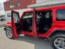 2018 RED Jeep Wrangler JK Unlimited Sahara (1C4HJXEG6JW) with an 3.6L V6 DOHC 24V FFV engine, 6A transmission, located at 1960 Industrial Drive, Wasilla, 99654, (907) 274-2277, 61.573475, -149.400146 - Photo#14