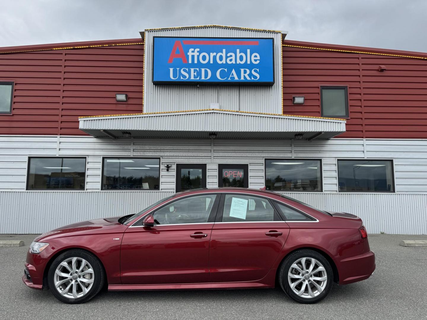2018 RED Audi A6 2.0T Premium Plus quattro (WAUG8BFC2JN) with an 2.0L L4 DOHC 16V engine, 8A transmission, located at 1960 Industrial Drive, Wasilla, 99654, (907) 274-2277, 61.573475, -149.400146 - Photo#0