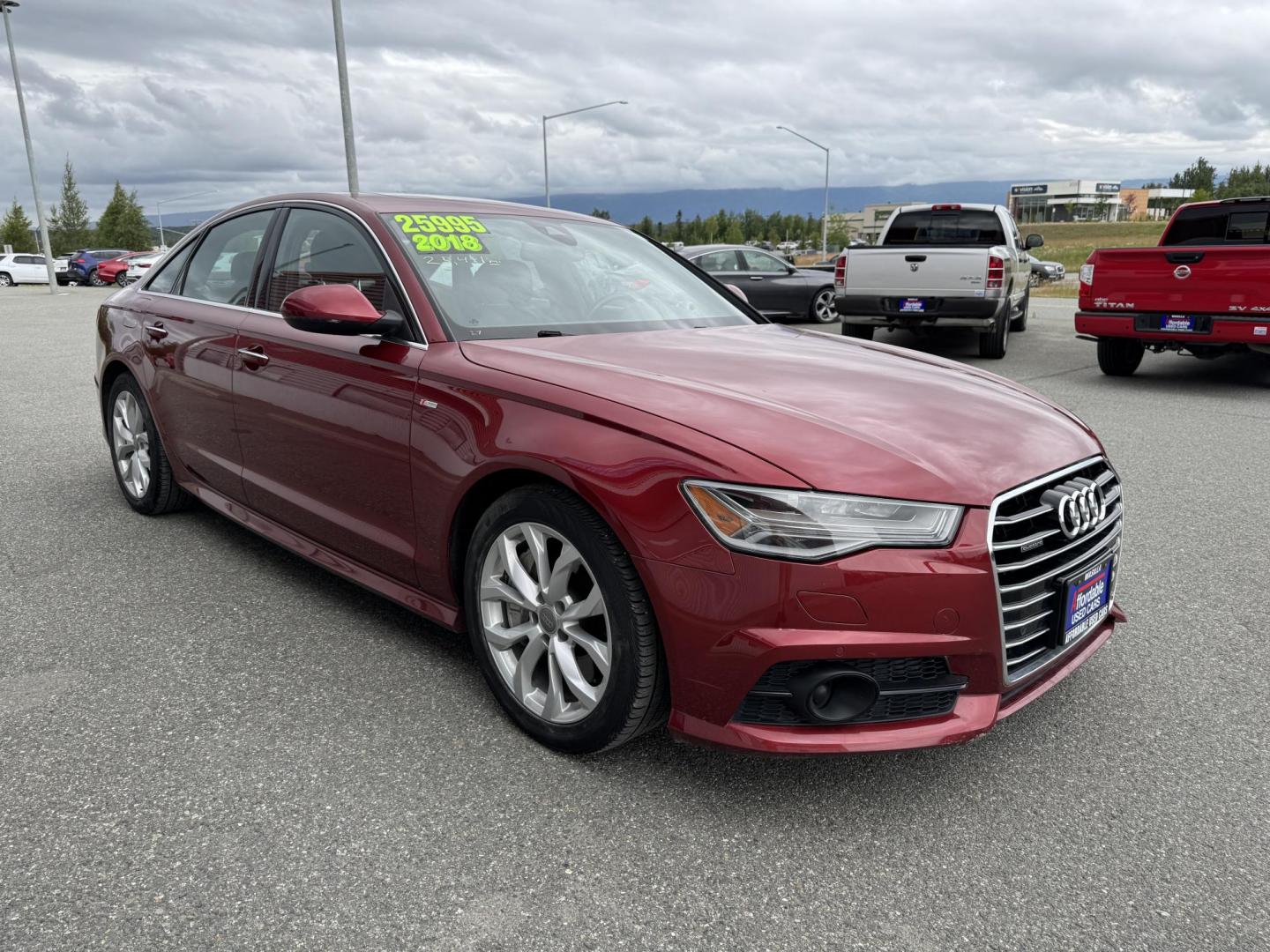2018 RED Audi A6 2.0T Premium Plus quattro (WAUG8BFC2JN) with an 2.0L L4 DOHC 16V engine, 8A transmission, located at 1960 Industrial Drive, Wasilla, 99654, (907) 274-2277, 61.573475, -149.400146 - Photo#5