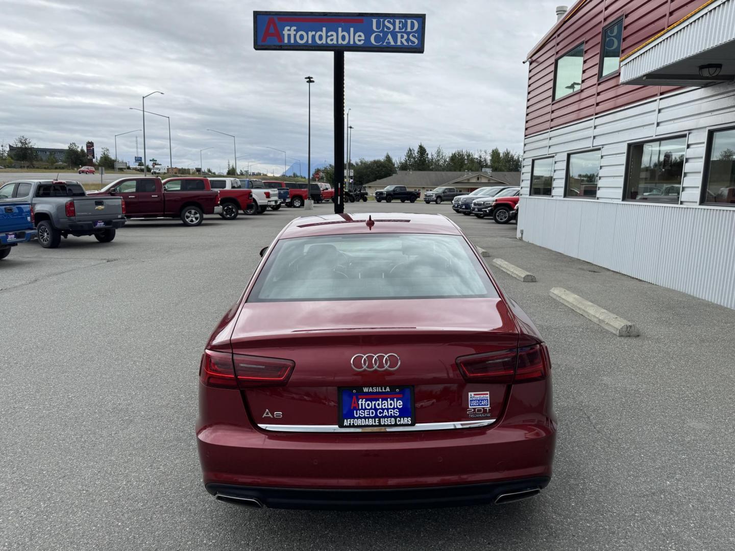 2018 RED Audi A6 2.0T Premium Plus quattro (WAUG8BFC2JN) with an 2.0L L4 DOHC 16V engine, 8A transmission, located at 1960 Industrial Drive, Wasilla, 99654, (907) 274-2277, 61.573475, -149.400146 - Photo#2