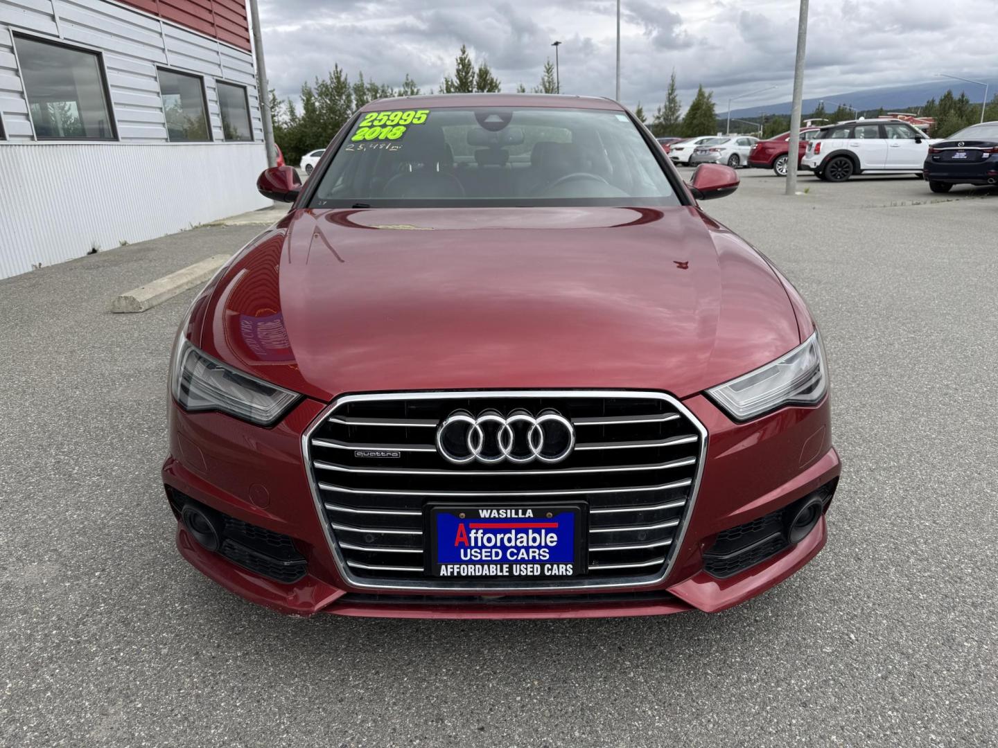 2018 RED Audi A6 2.0T Premium Plus quattro (WAUG8BFC2JN) with an 2.0L L4 DOHC 16V engine, 8A transmission, located at 1960 Industrial Drive, Wasilla, 99654, (907) 274-2277, 61.573475, -149.400146 - Photo#6