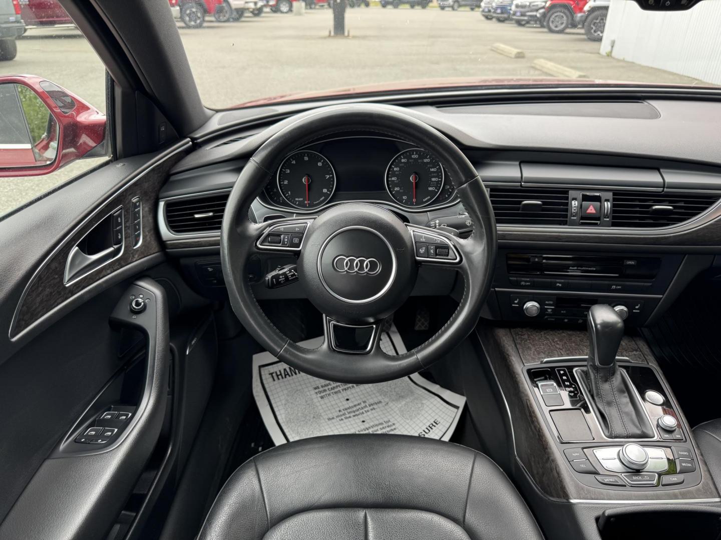 2018 RED Audi A6 2.0T Premium Plus quattro (WAUG8BFC2JN) with an 2.0L L4 DOHC 16V engine, 8A transmission, located at 1960 Industrial Drive, Wasilla, 99654, (907) 274-2277, 61.573475, -149.400146 - Photo#9