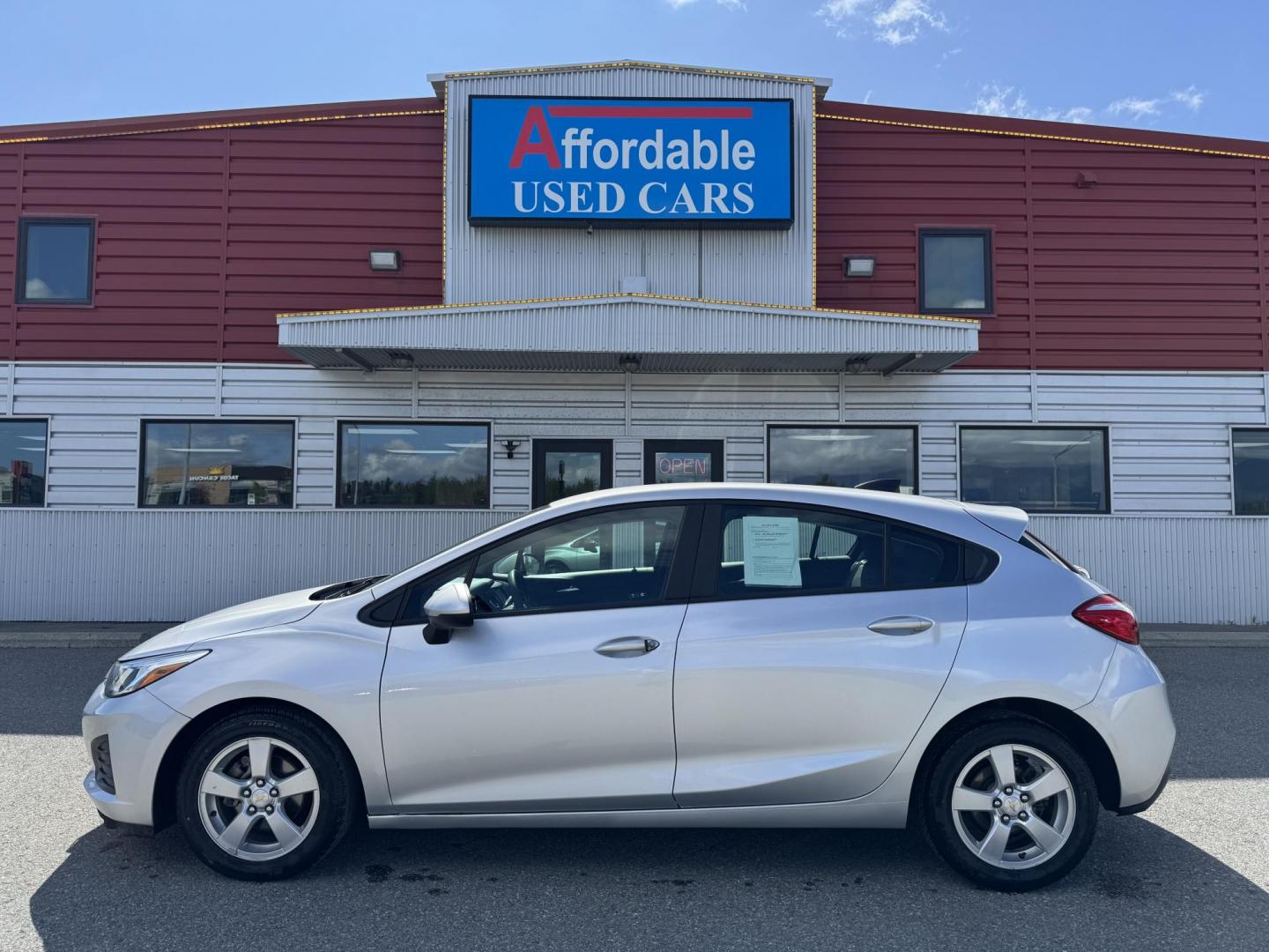 2019 SILVER Chevrolet Cruze LS Hatchback (3G1BC6SM9KS) with an 1.4L L4 DOHC 16V TURBO engine, 6A transmission, located at 1960 Industrial Drive, Wasilla, 99654, (907) 274-2277, 61.573475, -149.400146 - Photo#0